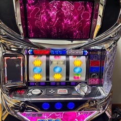 パチスロ実機　サミー　パチスロディスクアップ　5号機　コイン不要機　動作確認済み　リールがたつきなしの画像