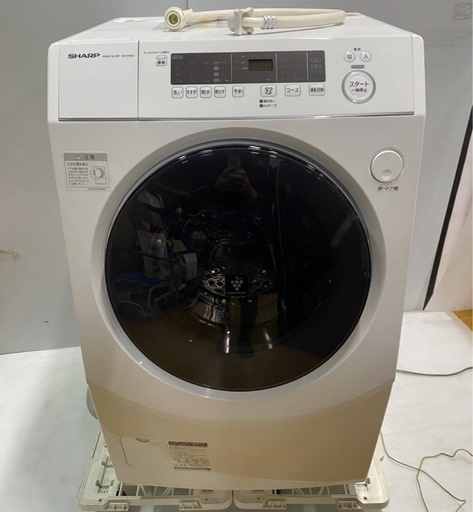 【超最安値】?2023年製SHARPドラム式洗濯乾燥機　10kg ES-H10G 単身最適?配達無料