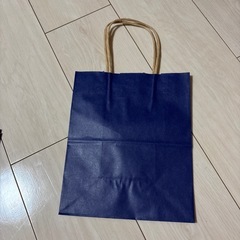 日本製　紙袋　50枚　ネイビー　25×21×12cmの画像