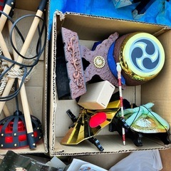 【日時指定】五月人形一式、屏風、ガラスケース入りの弓矢　お譲りします。の画像