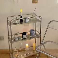 ステンレス 収納ラック カート の画像