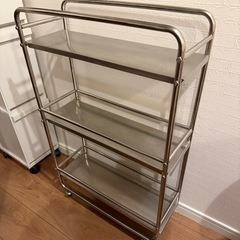ステンレス 収納ラック カート の画像