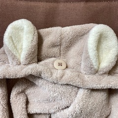 獣耳付き ヘアドライタオルキャップ ピンクの画像