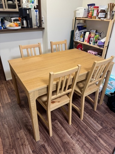 IKEAの伸長式ダイニングテーブルセット (SakamakiRo) 牛込神楽坂の