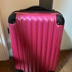 キャリーケース スーツケース ピンク 1〜2泊用 鍵付きの画像