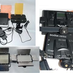 配達先決定🚚　無料配達します🚚ライブ配信・商品撮影に💖美品💖定価５万円💖LEDライト デーライト💖２個セット💖の画像