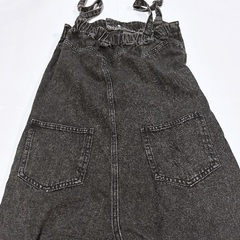 ブラックデニム サロペ オールインの画像