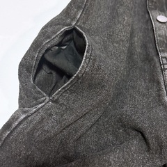 ブラックデニム サロペ オールインの画像