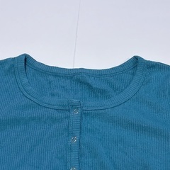 フロントスナップボタン　半袖ガーデTeeの画像