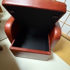 ビンテージ　1人ソファ　収納付きの画像