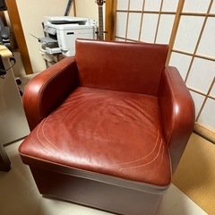 ビンテージ　1人ソファ　収納付きの画像