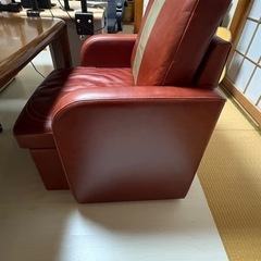 ビンテージ　1人ソファ　収納付きの画像