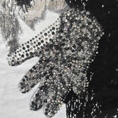 AMPLIFIED マイケルジャクソン スパンコール 手袋 半袖Tシャツ XSの画像