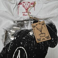 AMPLIFIED マイケルジャクソン スパンコール 手袋 半袖Tシャツ XSの画像