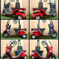 【動画あり】★ホンダ ジャイロキャノピー★ 実動 人気車種 原付 TA03 FI インジェクション 水冷 4サイクル 三輪 宅配 ウーバー 赤 松本市の画像