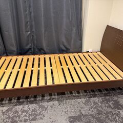 シングル木製すのこベッドフレーム（フレームのみ）／引取限定の画像