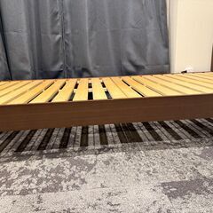シングル木製すのこベッドフレーム（フレームのみ）／引取限定の画像