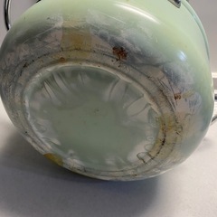 ミントグリーン天ぷら鍋　揚げ物鍋の画像