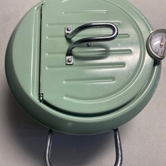 ミントグリーン天ぷら鍋　揚げ物鍋の画像