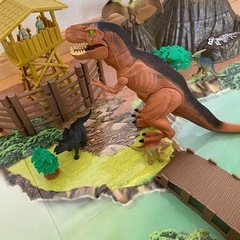 恐竜フィギュアセットの画像