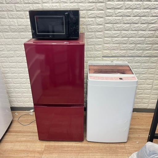 ①配送設置0円で?冷蔵庫&洗濯機分解洗浄済み✨電子レンジ‼️