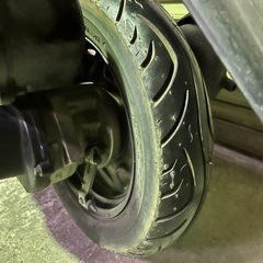 【New】美品 実働 BT新品 バリ溝 スズキ CA1PA レッツ2 2スト原付 スクーター シルバーの画像