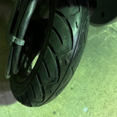 【New】美品 実働 BT新品 バリ溝 スズキ CA1PA レッツ2 2スト原付 スクーター シルバーの画像