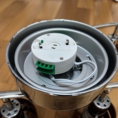 シーリングライト　4灯　木製　ブラウン　2個セットの画像