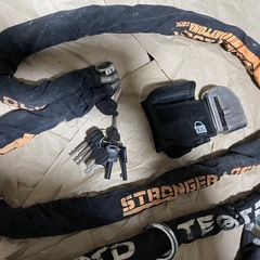 デイトナ TEOOTD チェーンロック ディスクロック　3点セット 防犯 バイクの画像