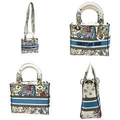 ディオール  ハンドバッグ マルチカラー  Dior レディディオール 刺繍の画像