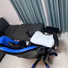 ゲーミングチェア　リクライニング＆オットマン付き　引き取り限定（印西市）の画像