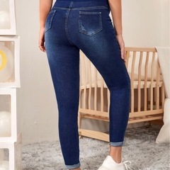 マタニティ ストレッチデニムの画像