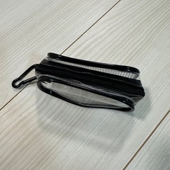 カラビナ付き　クリアポーチの画像