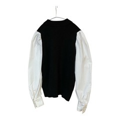 GU シャツスリーブコンビネーションセーター(長袖)Q リブ編み Ｍサイズの画像