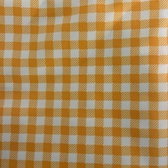 クッションカバー 黄色 チェックの画像