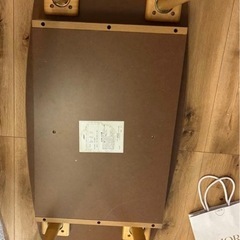 萩原 ローテーブル ナチュラル　引き出し両面式／幅110×奥行48×高さ37cmの画像