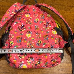 HUGGER 遊園地モチーフ ピンクリュックの画像