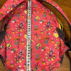 HUGGER 遊園地モチーフ ピンクリュックの画像