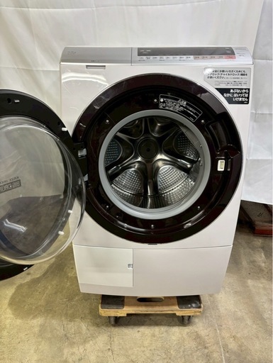 【成約済み】【6ヶ月保証】【分解洗浄済み】日立ドラム式洗濯機 洗剤自動投入BD-SX110CL洗濯11kg 乾燥6kg 2019年製