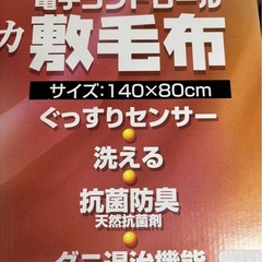 未使用◆ツインバード◆電子コントロール敷毛布◆2001年製の画像