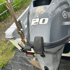 ヤマハ u-15  ボート 8月に塗装済みの画像