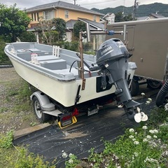 ヤマハ u-15  ボート 8月に塗装済みの画像