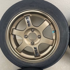 RAYS TE37 PCD100 6J 多分ET38 155/65r14 軽量の画像