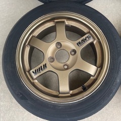 RAYS TE37 PCD100 6J 多分ET38 155/65r14 軽量の画像