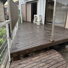 サンルームの作成ウッドデッキ・ベランダの作成の画像