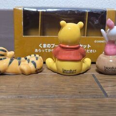 タカラブネ くまのプーさん ティガー ピグレット 陶器 ディズニー ケーキ飾りの画像