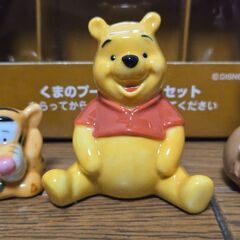 タカラブネ くまのプーさん ティガー ピグレット 陶器 ディズニー ケーキ飾りの画像