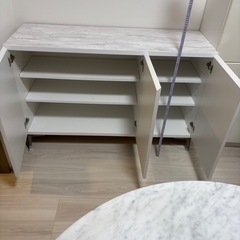 LOWYA サイドボード　リビング収納スチール脚公式サイト限定商品。の画像