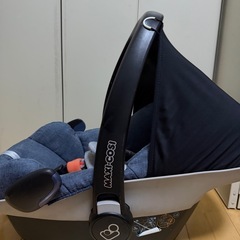 マキシコシ　ペプル　pebble 新生児　帰省　お孫さんの帰省　デニム素材の画像