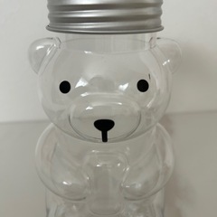 スヌーピーキラキラボトル★パイナップルキラキラボトル★クマ蓋付きボトルジュースの画像